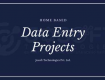 Data Entry Project for 1 PC