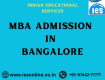 MBA admission in Bangalore