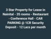 3 Star Hotel For Lease in Nainital 35 rooms Restaurant Conference Hall CAR PARKING Rs 12 Lacs monthly