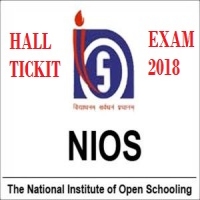 National Institute of Open Schooling Admit Card for Sep 2018